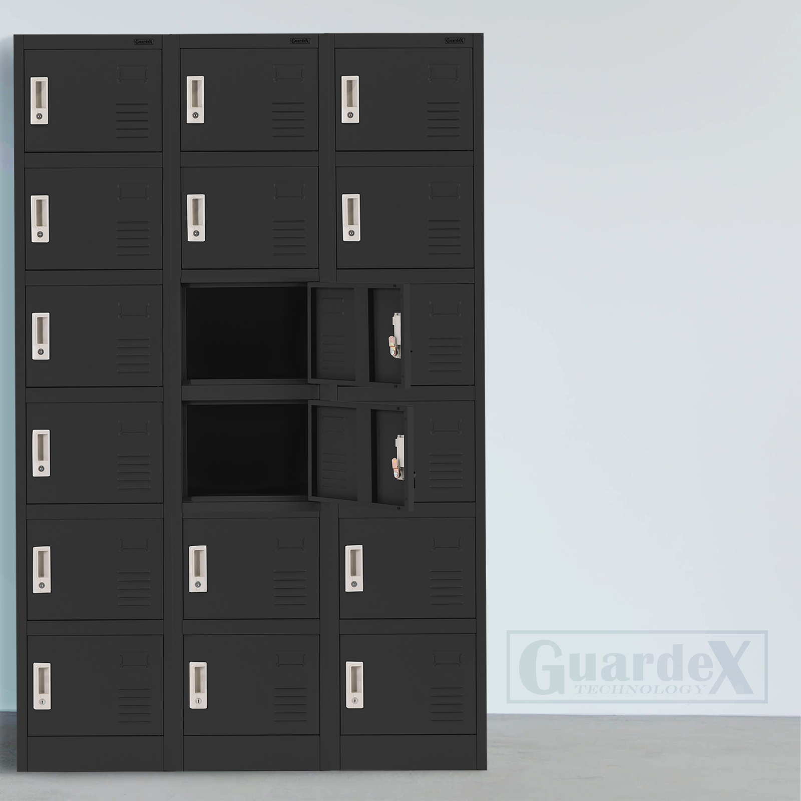 Locker Casillero Metálico Guardex C/ 6 Puertas Y Chapa