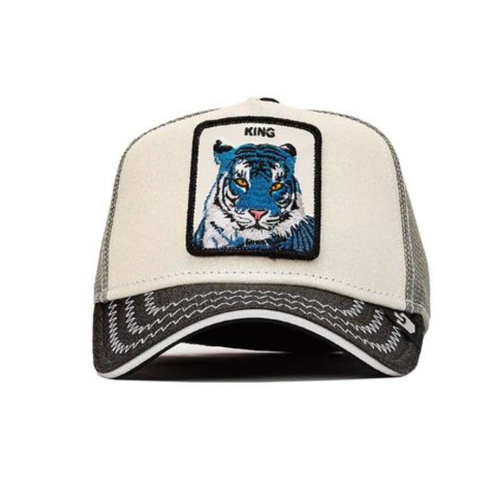 GORRA GOORIN BROS KING TIGER BLANCO VINI PIEL 625471088