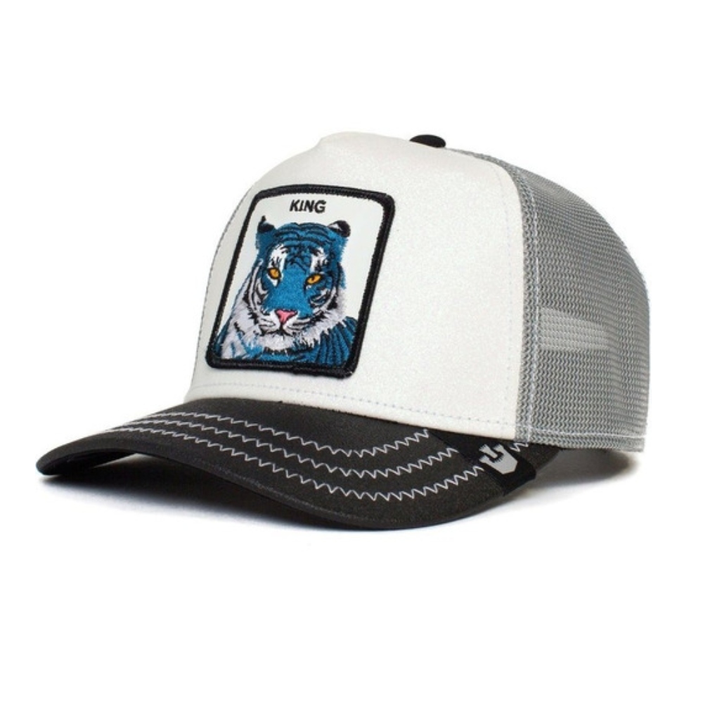 GORRA GOORIN BROS KING TIGER BLANCO VINI PIEL 625471088