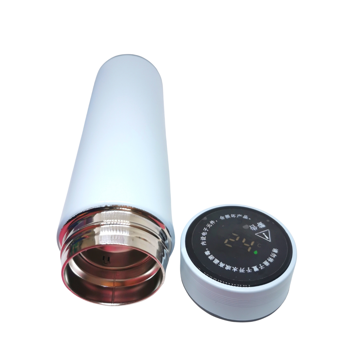 Termo Digital Azul Acero Inoxidable 500 ML Moda Mujer Hombre