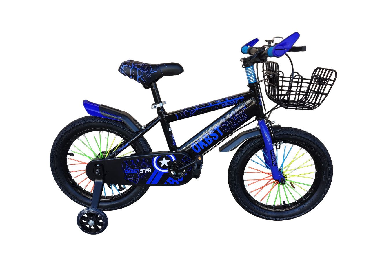 bicicleta para niños  tipo montaña rodada 16 con canasta rueditas y timbre 