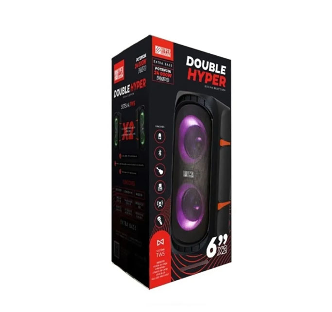 Bocina Bafle Bluetooth 8 Beast Pro Hy Bafle Recargable Doble Hyperbeast De 6.5 Calidad Y Potenciaper 8 Hbp8 10,000 Pmpo