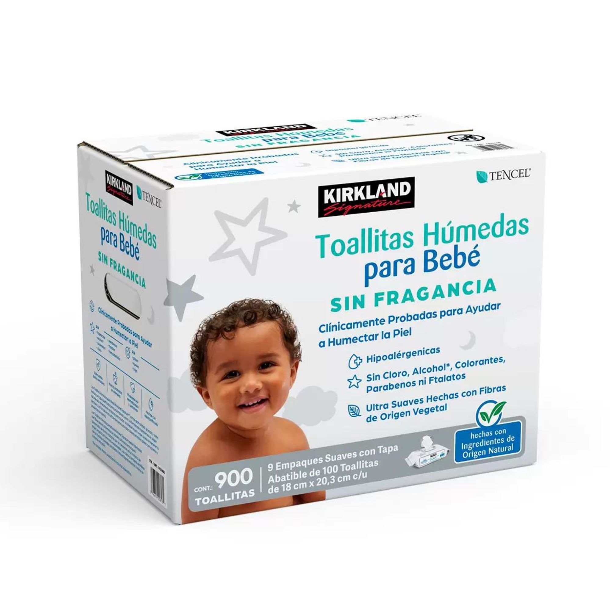 Toallitas Húmedas Para Bebé Sin Fragancia Kirkland 900 Pzas