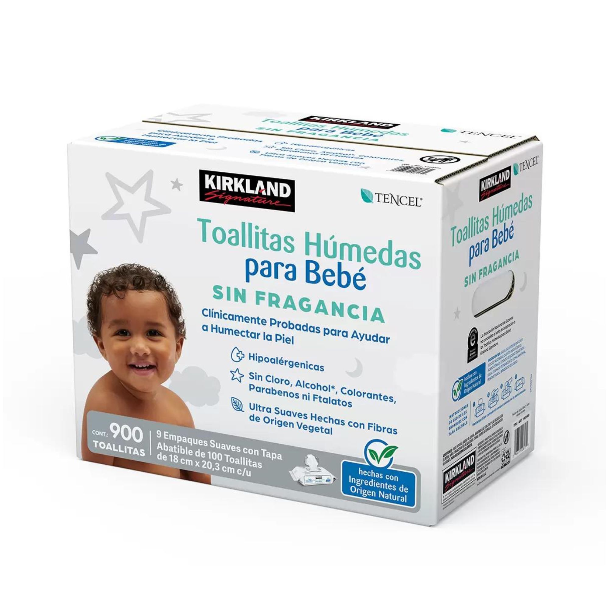 Toallitas Húmedas Para Bebé Sin Fragancia Kirkland 900 Pzas
