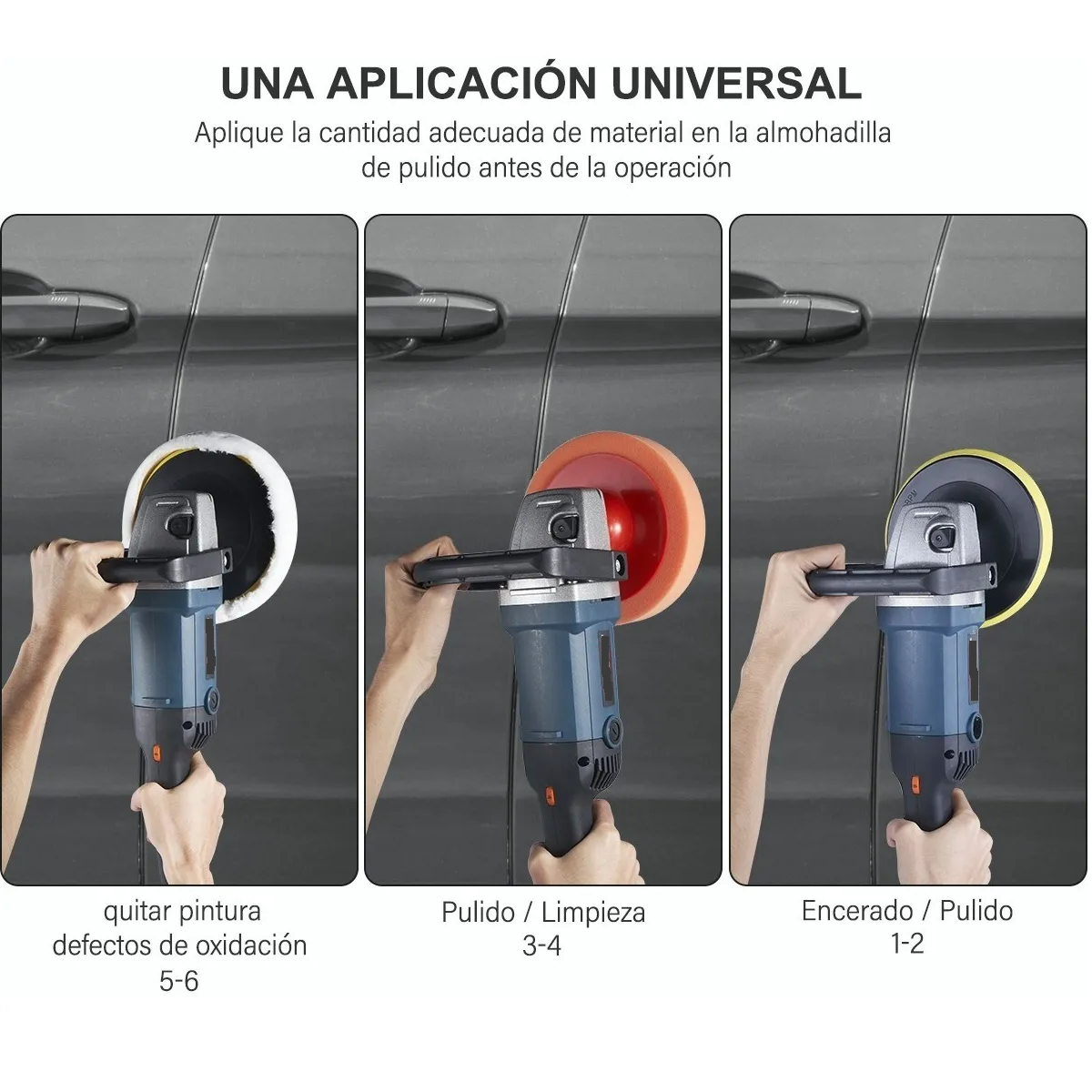 Pulidora Para Autos Flex De Pulido Lijado De 180 Mm Y 1400w