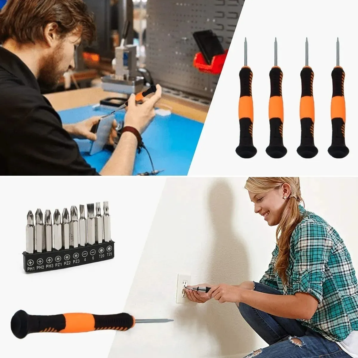 Juego De Herramientas De 100pcs Kit De Herramientas Manuales