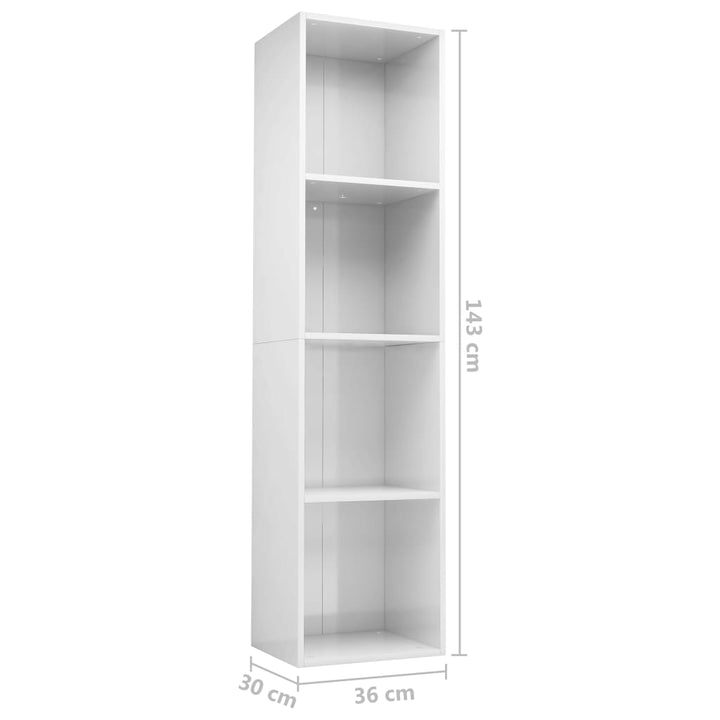 Mueble De Tv Y Librero 2 En 1 Blanco