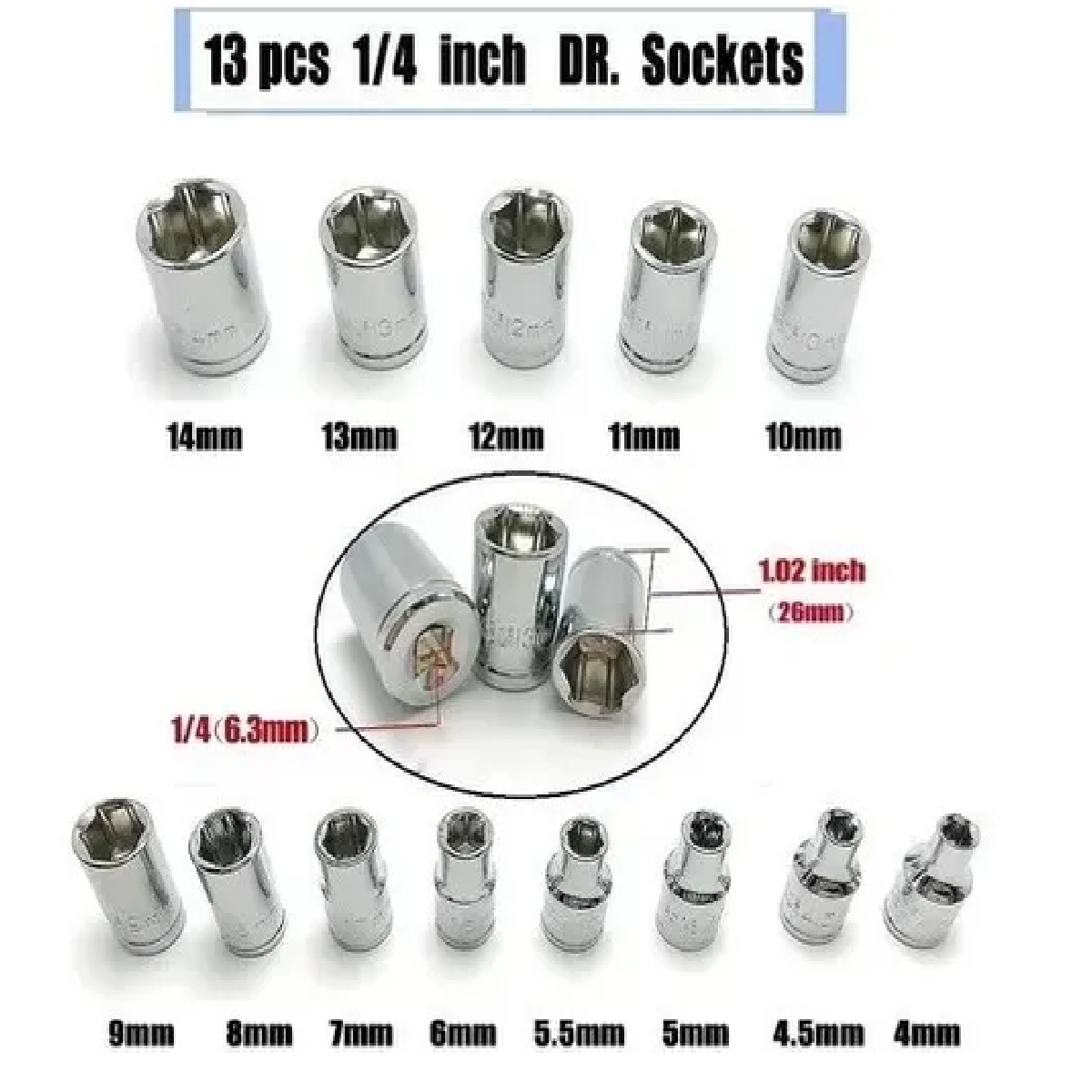 Herramienta Dados De Llave De Trinquete De En Caja Negro