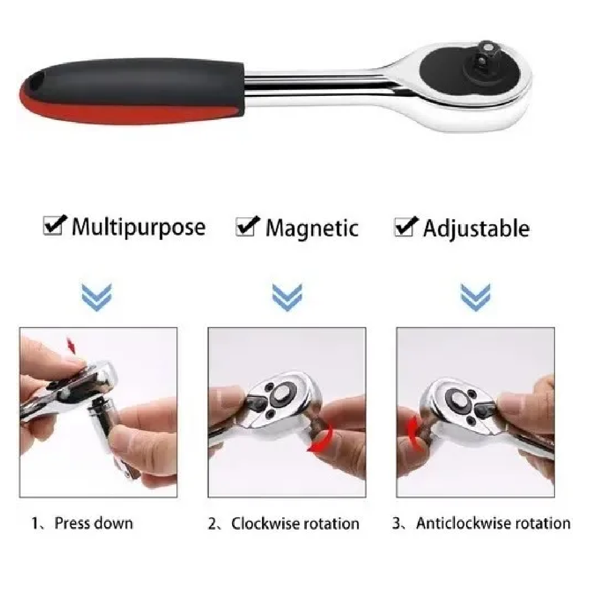 Herramienta Dados De Llave De Trinquete De En Caja Negro