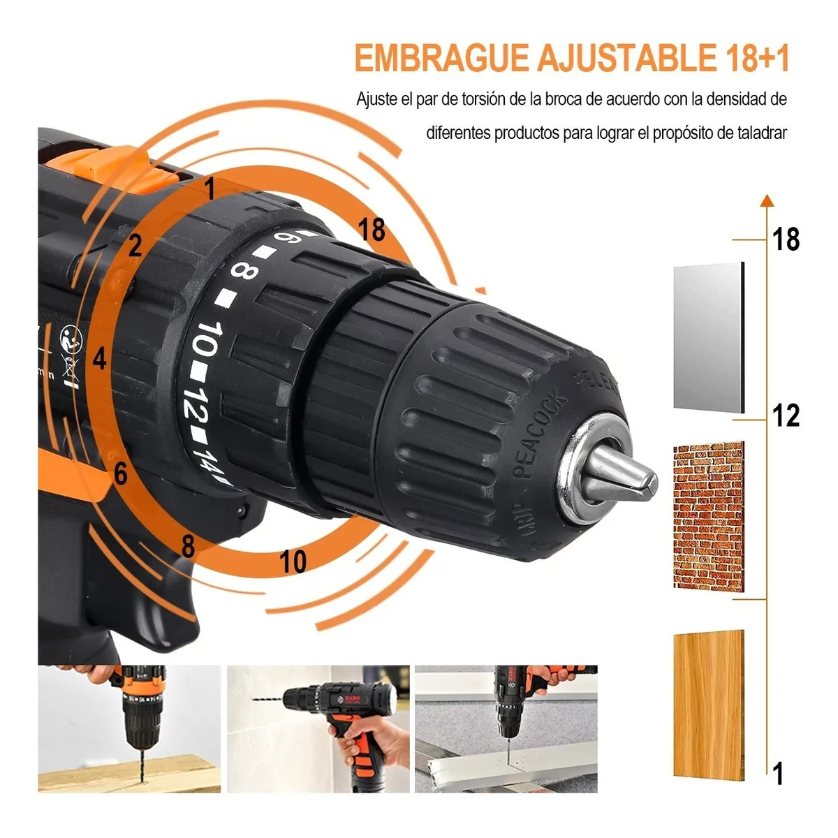 Kit De Herramientas Con Inalambricos Taladro Eléctrico112pcs