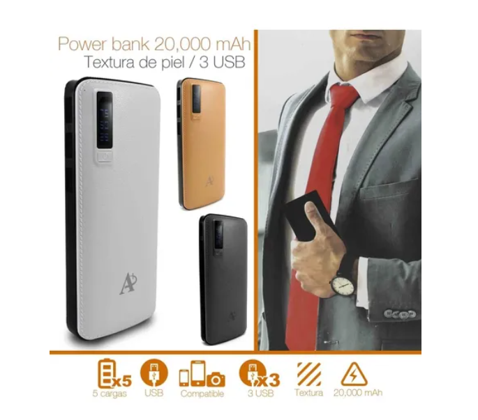 Power Bank Batería Portatil De Emergencia 20000mah