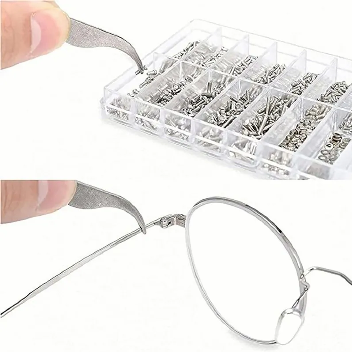 Juego De 1000 Tornillos Tuercas Reloj Gafas Gafas Reparación