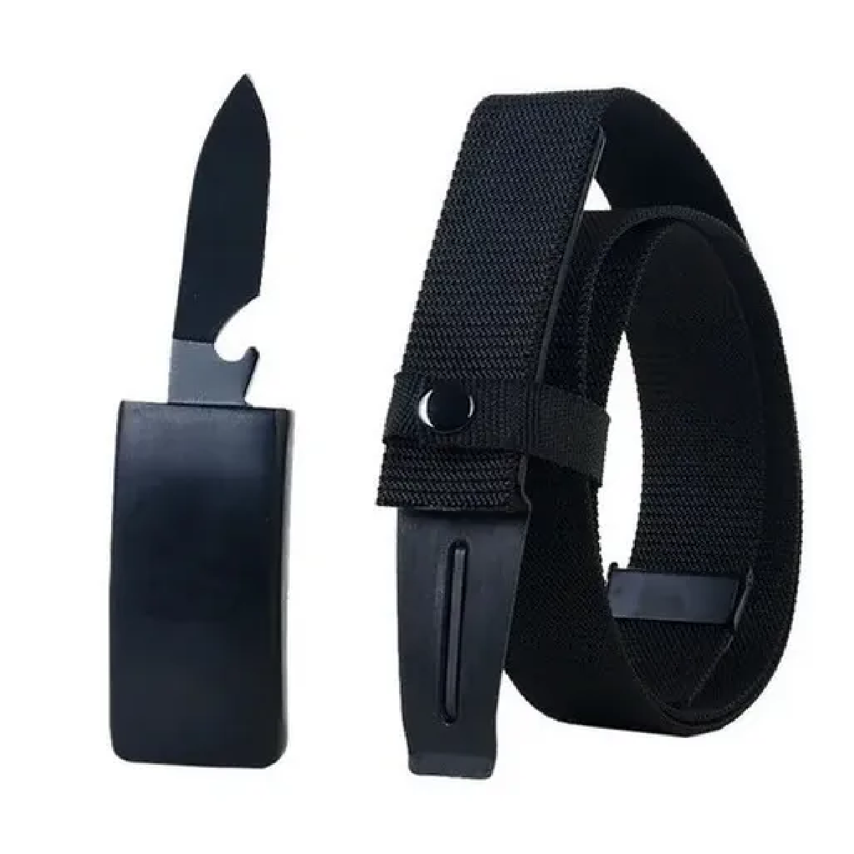 Cinturon Tactico Cuchillo Oculto Daga Sobre Hebilla Defensa