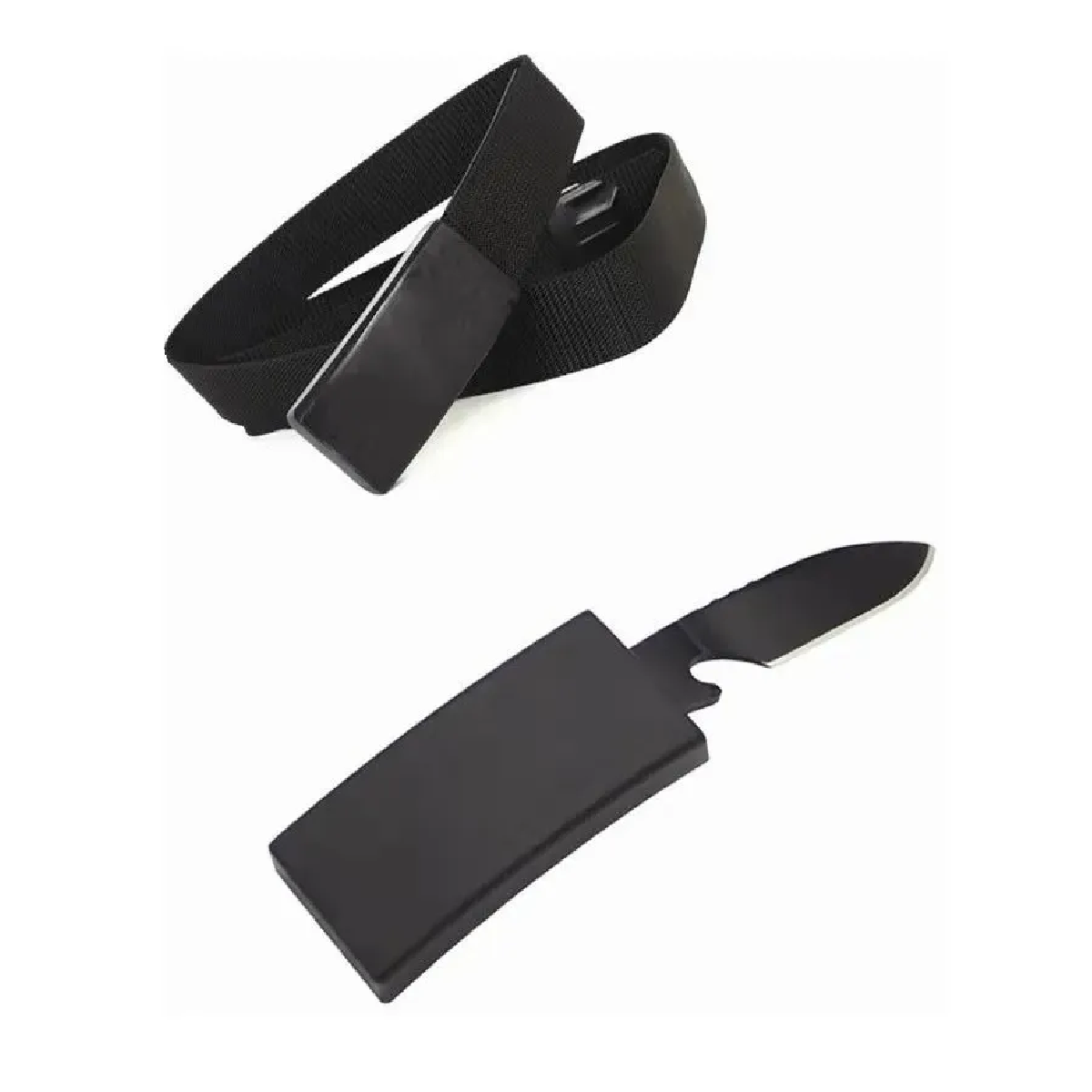 Cinturon Tactico Cuchillo Oculto Daga Sobre Hebilla Defensa