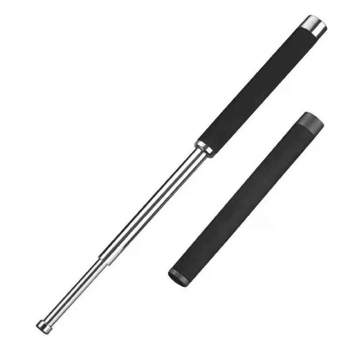 Bastón Telescópico De Acero Aleado De Autodefensa 66 Cm
