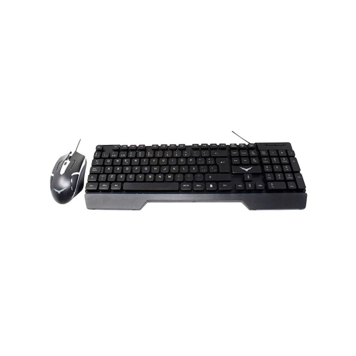 Kit Naceb Teclado Y Mouse Gamer Retroiluminado Fallen Anti-Ghosting 