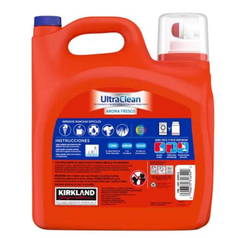 Detergente Liquido para Ropa Kirkland 845613 5.73 L