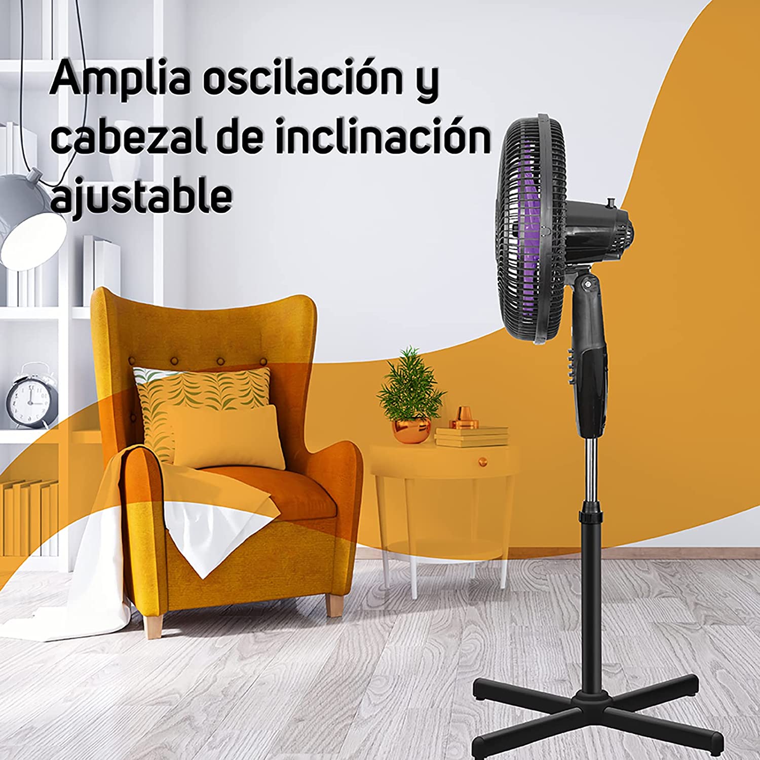 Ventilador de pedestal mod. universe 16" 6 aspas