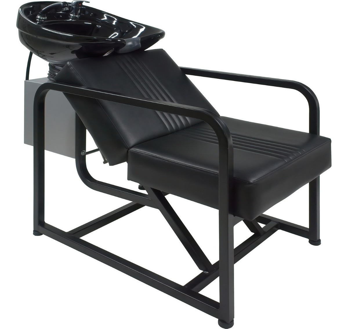 Lavacabezas Tarja Cerámica Ajustable Negro Salon Estetica