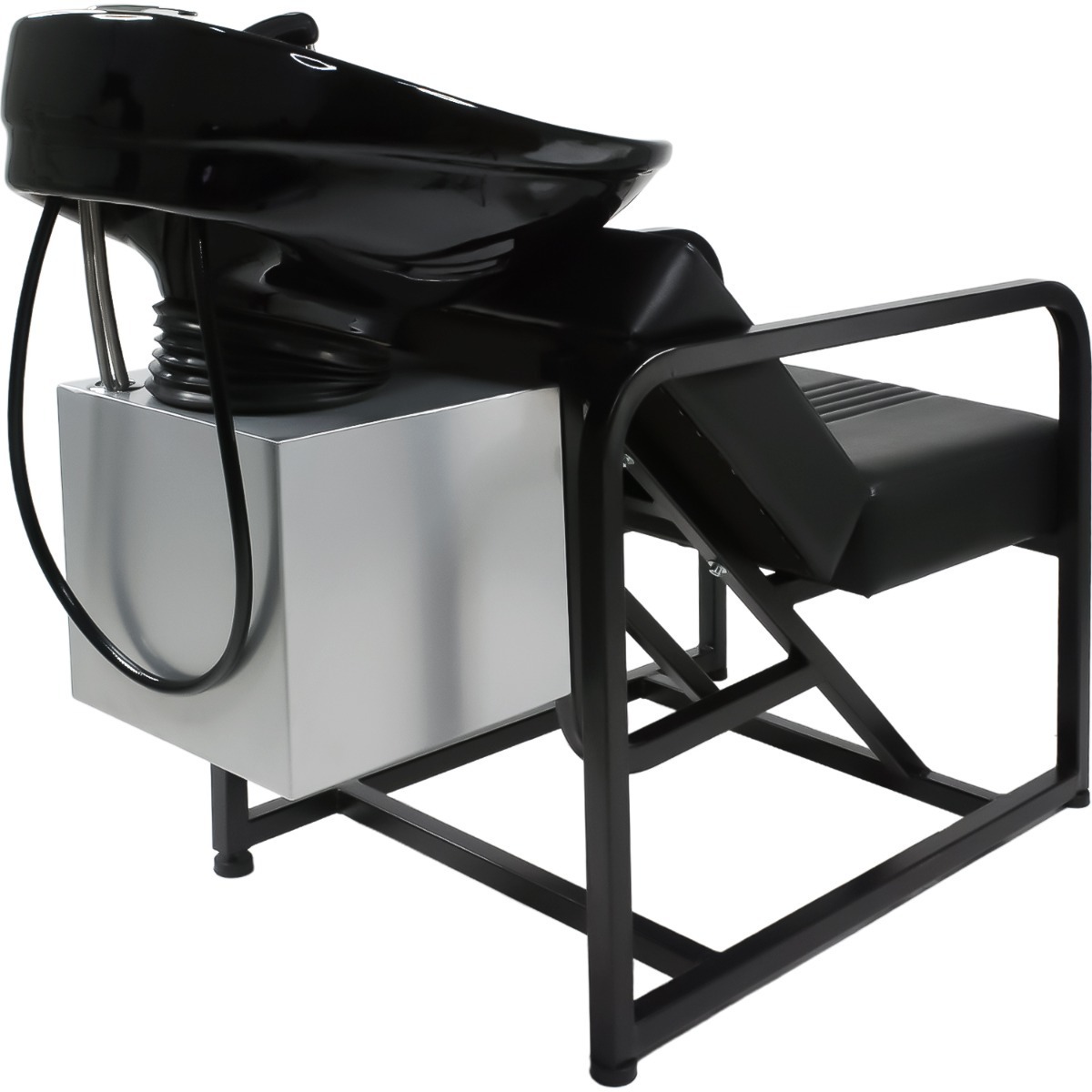 Lavacabezas Tarja Cerámica Ajustable Negro Salon Estetica