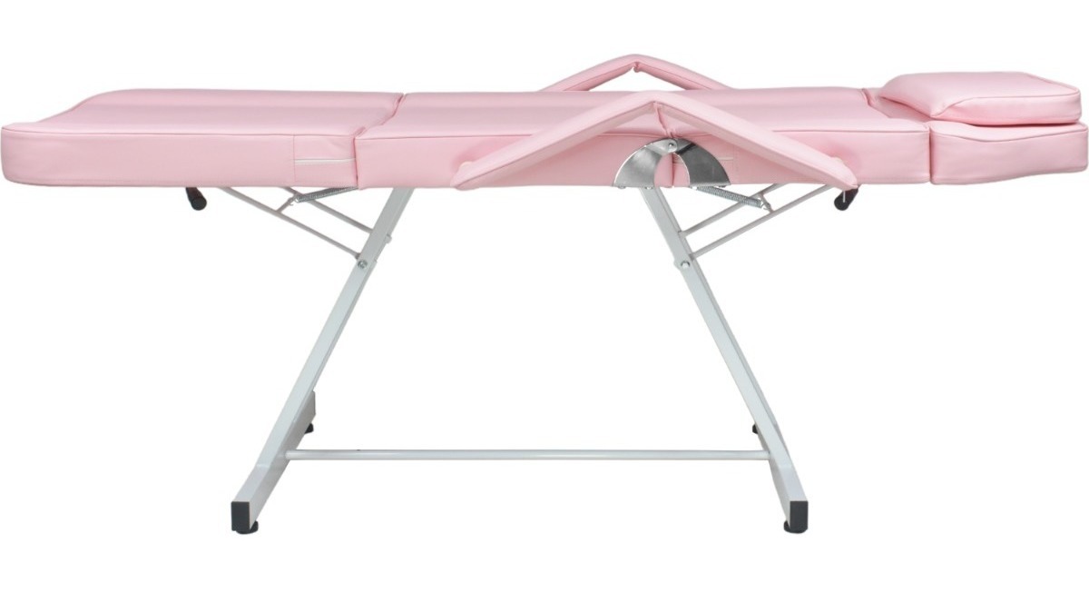 Silla Faciales Reclinable Sillon Cama Masaje Spa Profesional Rosa