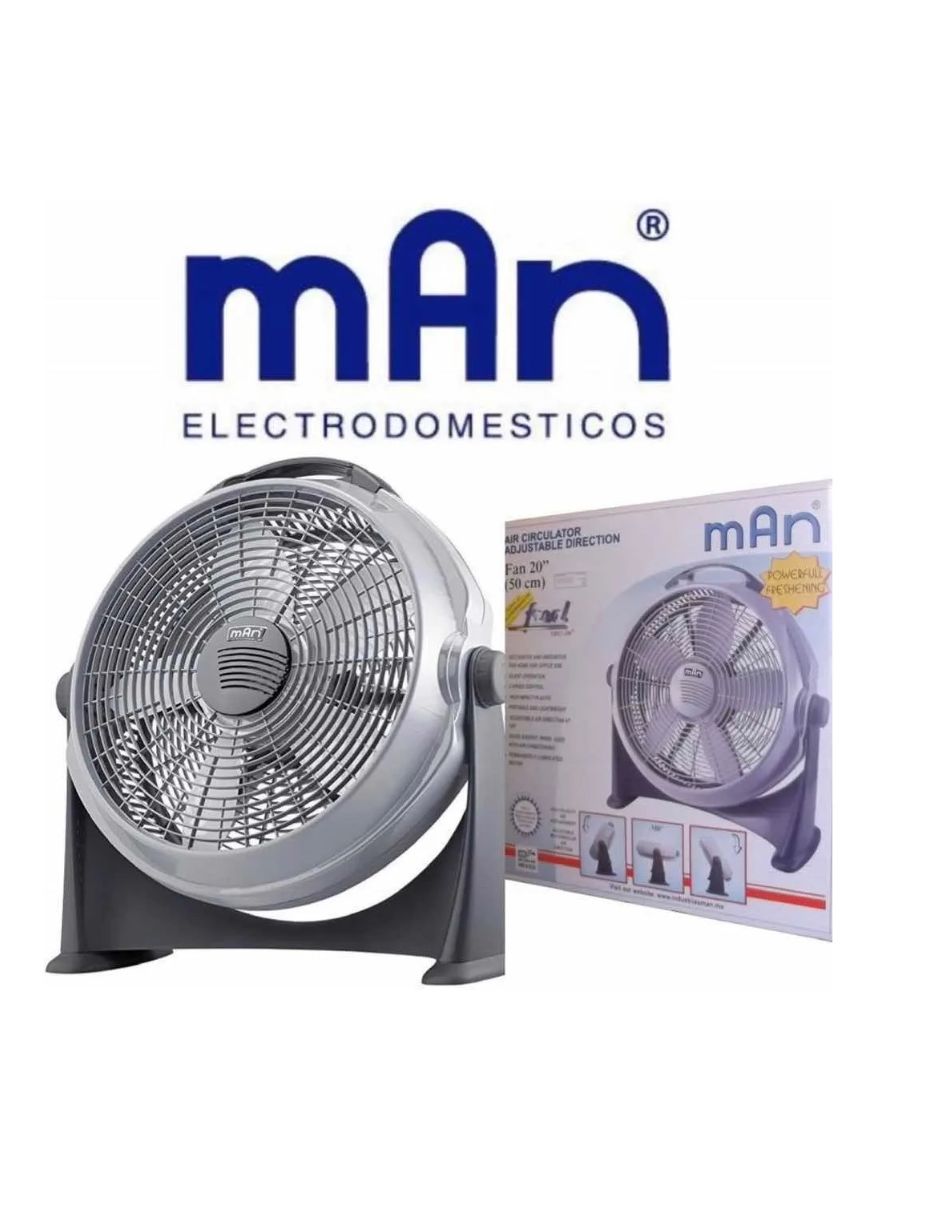 Ventilador 20" de piso mod. 2020 gris marca man