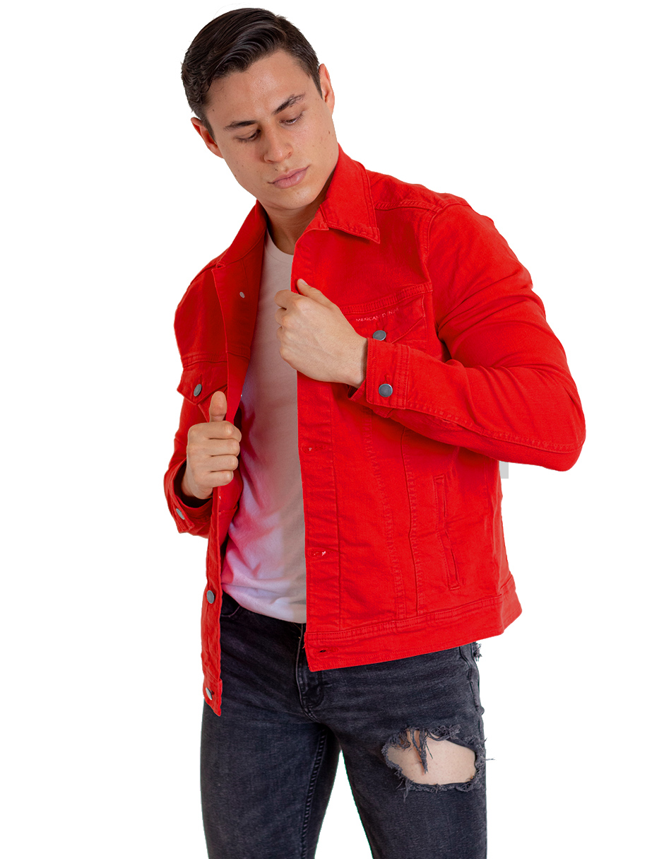 Chamarra Roja Indicum para Hombre
