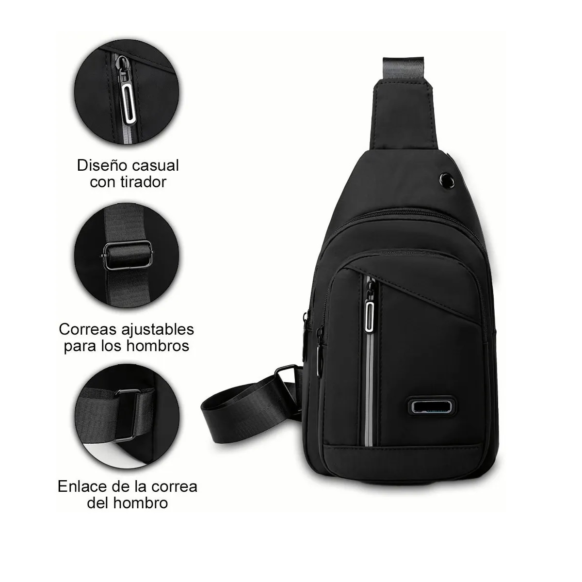 Pechera Mochila Impermeable Multifunción Cruzada Hombro