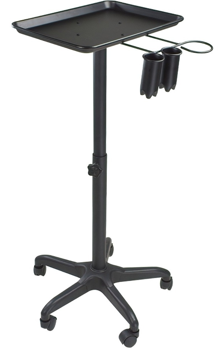 Mesa Auxiliar Peluqueria Studio Tatuaje Tattoo Barberia Negra