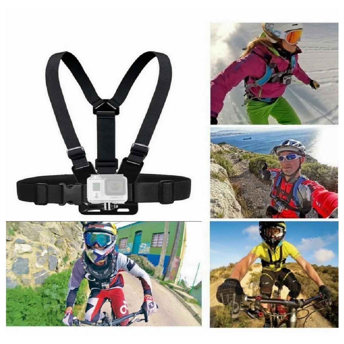 Gopro Arnes Para Pecho Pechera Chesty Goprofácil De Instalar
