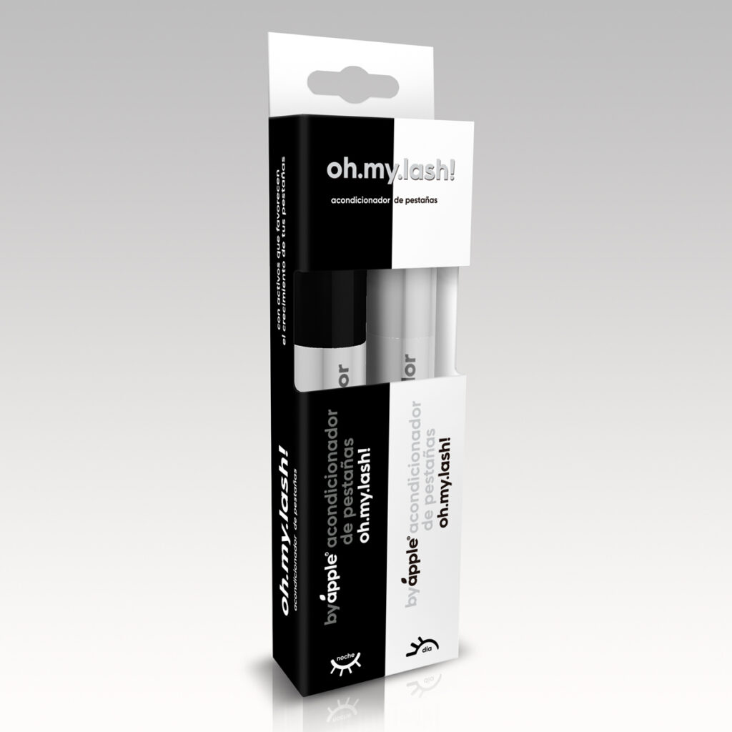 Tratamiento para pestañas Oh my lash, tratamiento para día y noche, by apple, alargador extensivo de pestañas