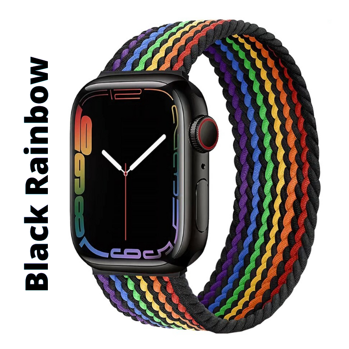 Correa Banda Nylon Trenzado Para Apple Watch Se 7 6 5 4 3 2 1 de 42/44/45mm