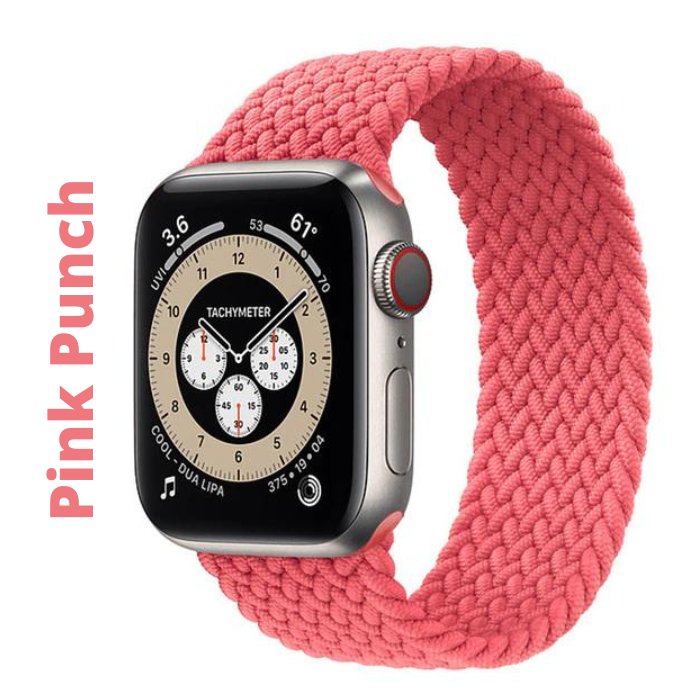 Correa Banda Nylon Trenzado Para Apple Watch Se 7 6 5 4 3 2 1 de 42/44/45mm
