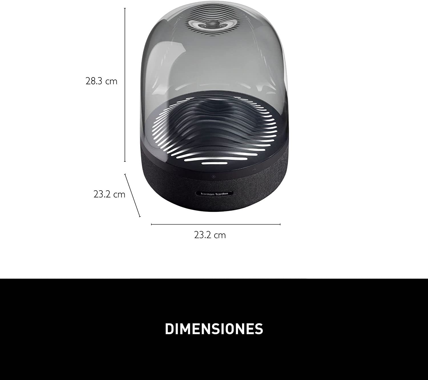 Bocina Harman Kardon Aura Studio 3 con Bt Negra