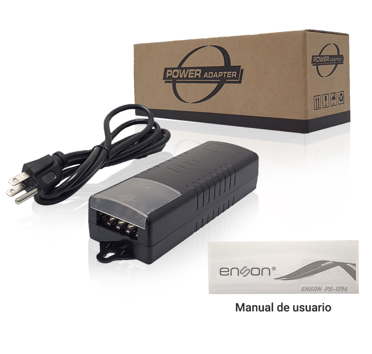 Fuente de Poder para Cámara 12V 5Amp Certificación UL para 4 canales PS-1254 