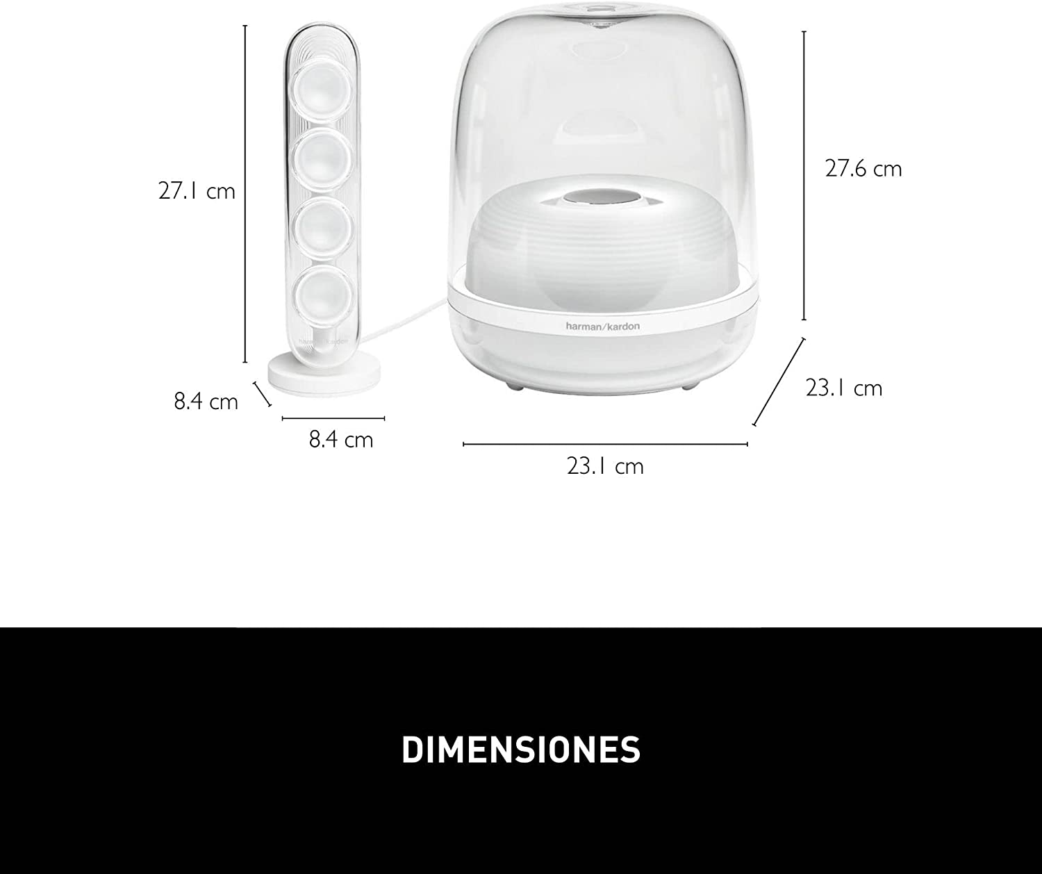 Harman Kardon SondSticks 4, Sistema de Bocinas Blue, 140 W de Potencia, 2.1 Can