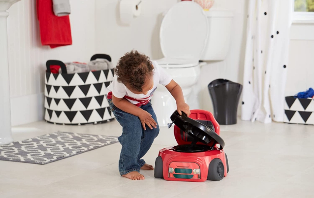 Entrenador de baño carrito infantil 2 en 1