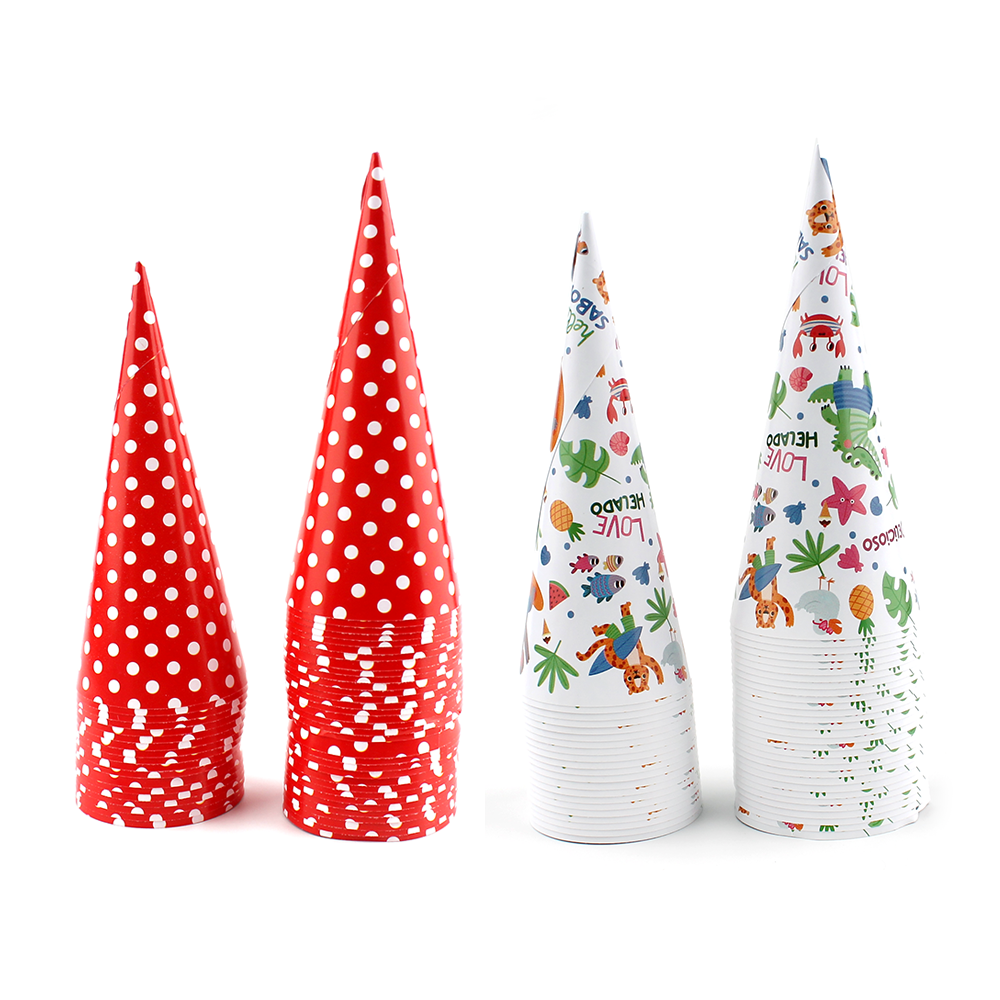 200 pz De Conos De Papel Para Helado Cubierta Diseños Mixtos porta barquillo