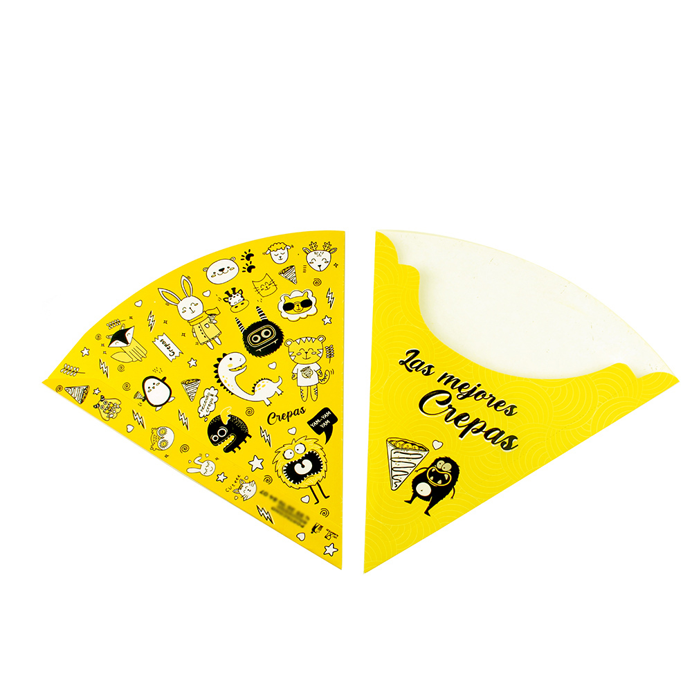 50pz de porta crepa grande de carton portacrepa impresas diseño