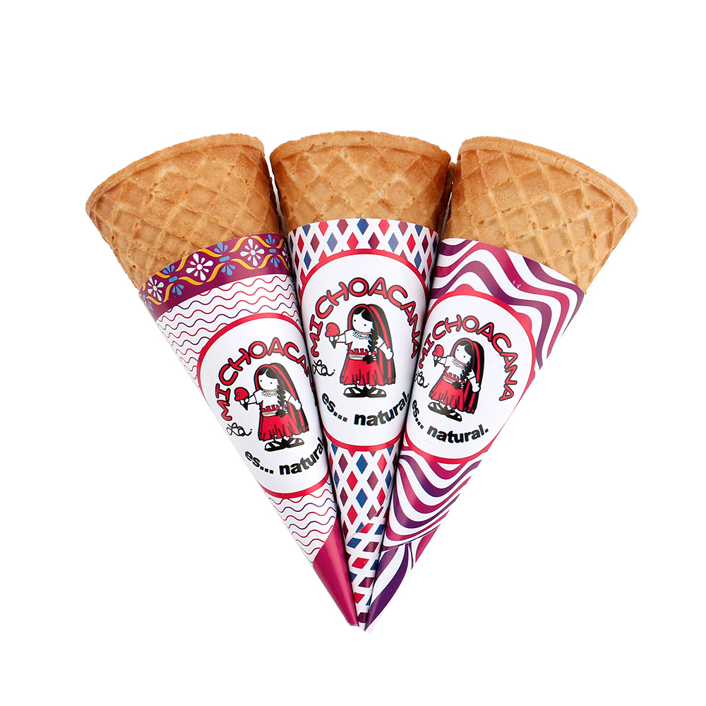 1 millar de porta barquillo La Michoacana cono de papel para de helado portacono