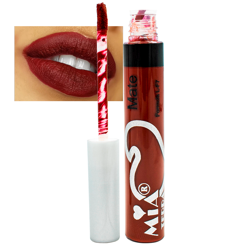 Labial Mate Indeleble Organico Color Vino Mia Terra Cosmetics