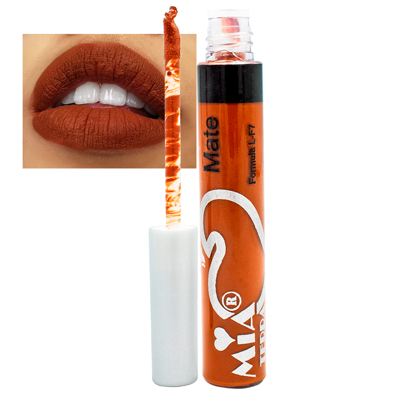 Labial Mate Indeleble Organico Color Terracota Mia Terra Cosmetics