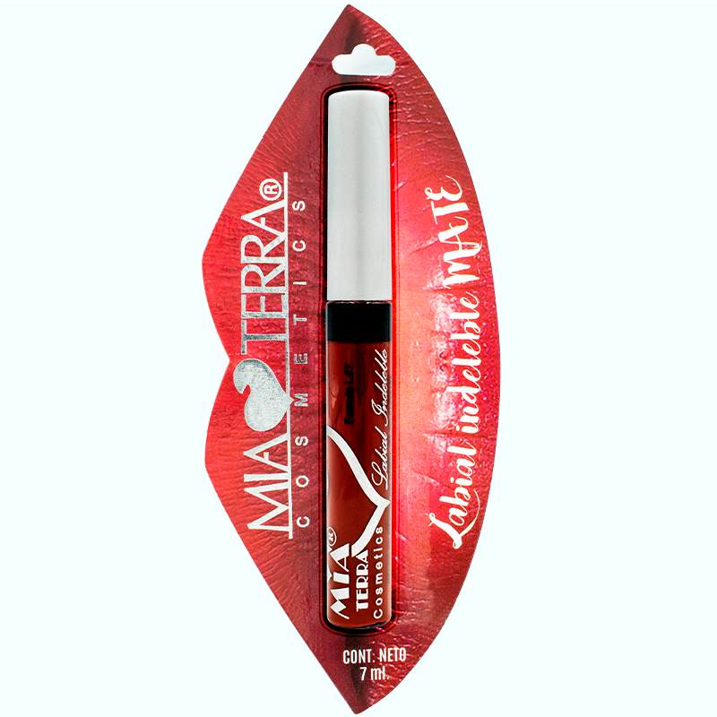 Labial Mate Indeleble Organico Color Vino Mia Terra Cosmetics