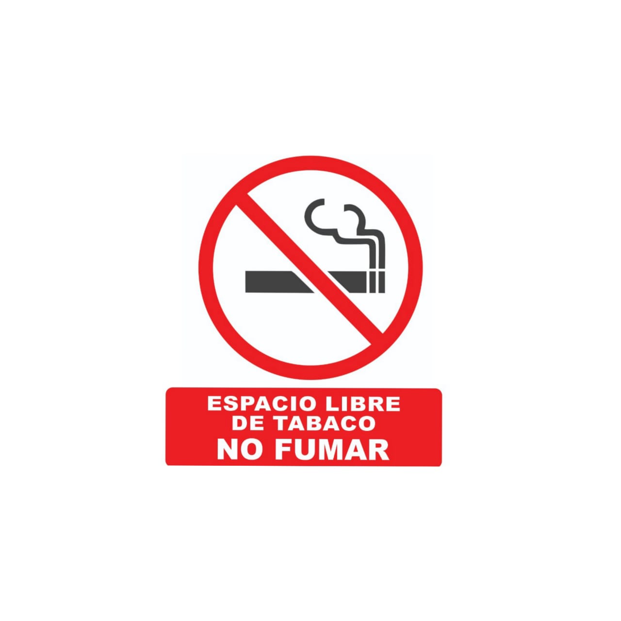Señalamiento De No Fumar Para Comercio en Serigrafia Marca IMPRIME Set 25 Pzas 15 X 15cm