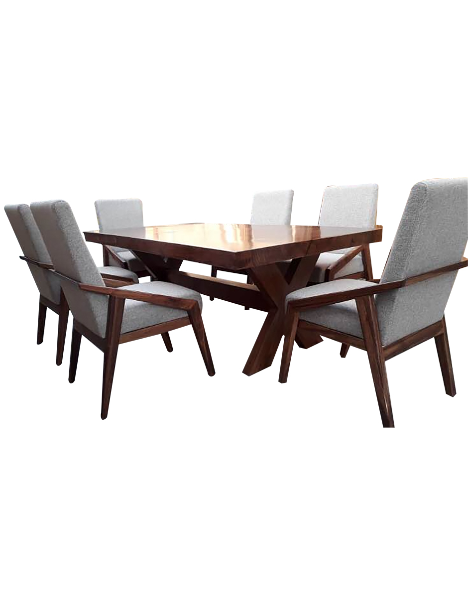 Comedor Tipo Nórdico con 6 sillas CROSSWOOD Habanero Store
