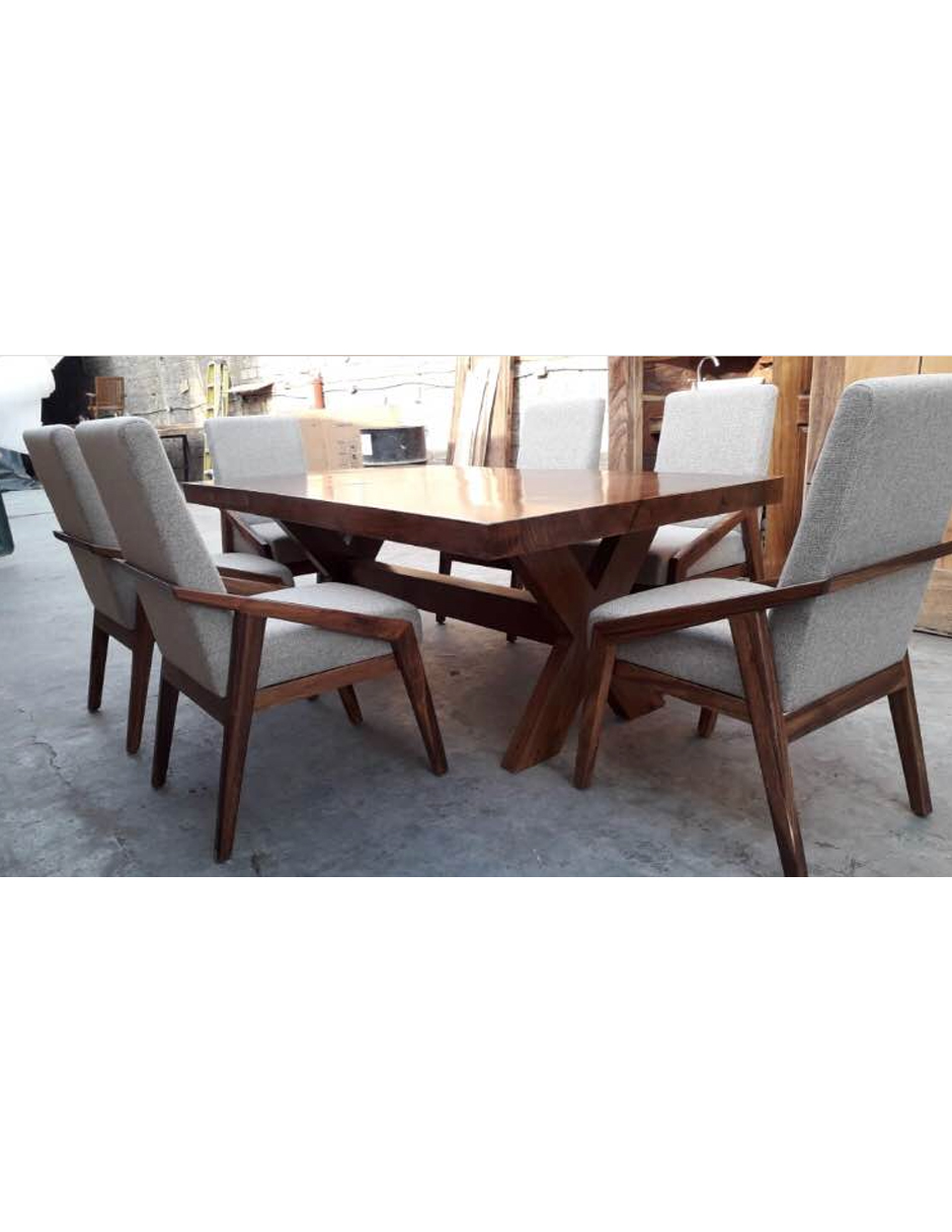 Comedor Tipo Nórdico con 6 sillas CROSSWOOD Habanero Store