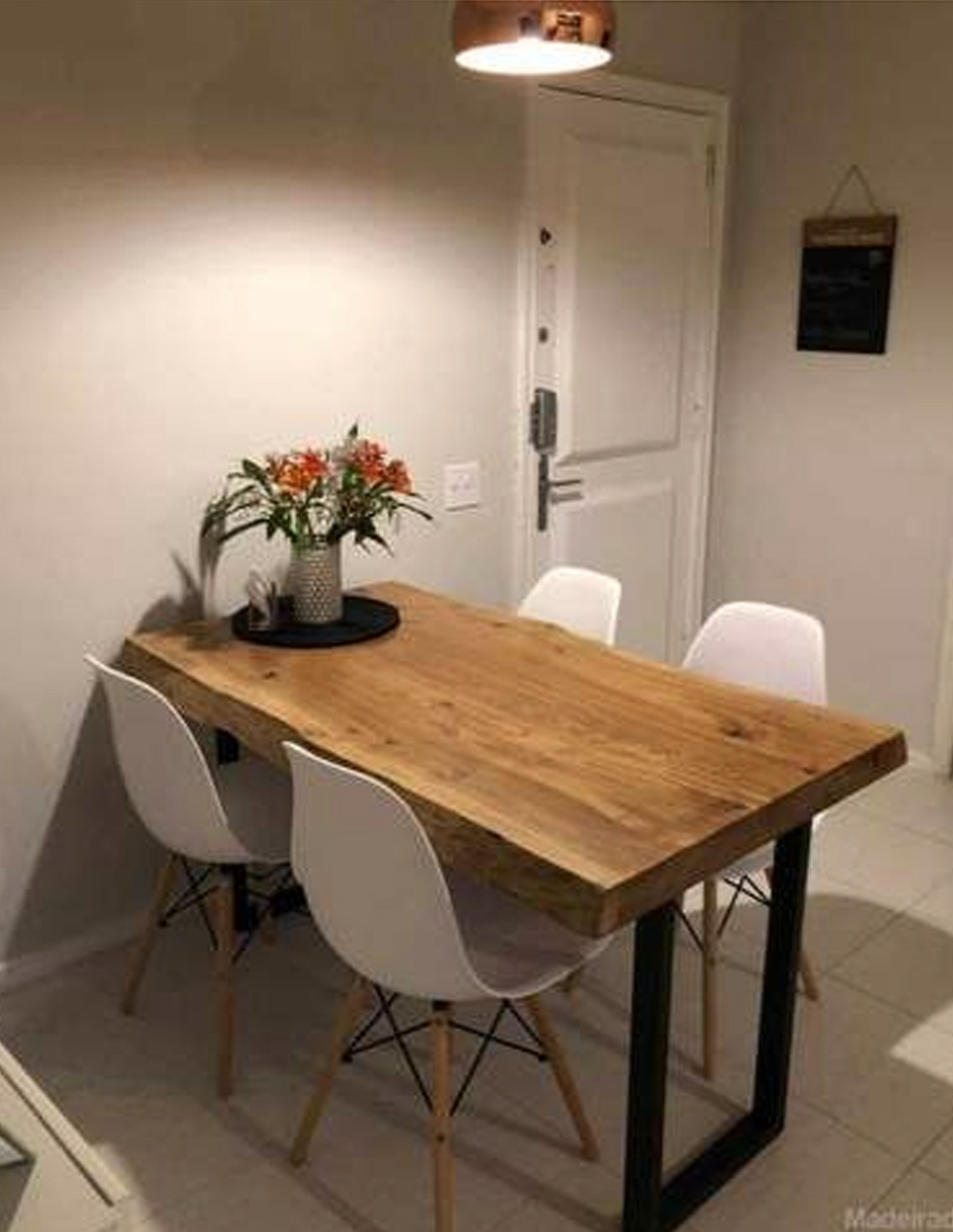 Comedor + 4 sillas tipo EAMES mesa rectangular Habanero Store INDUSTRIAL PIXIE