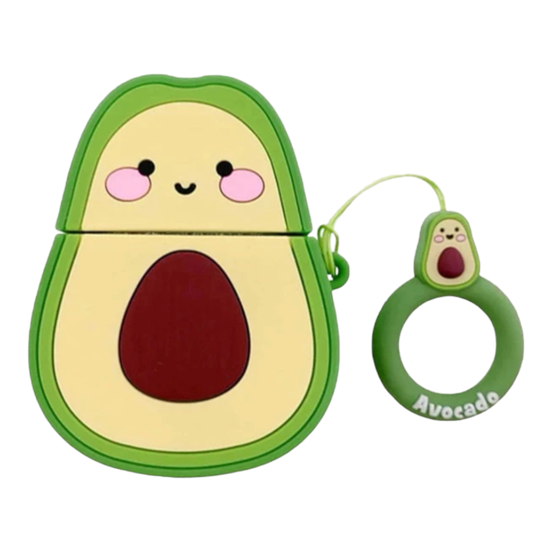 Funda Case Protector Compatible Con AirPods Pro Diseño Aguacate.