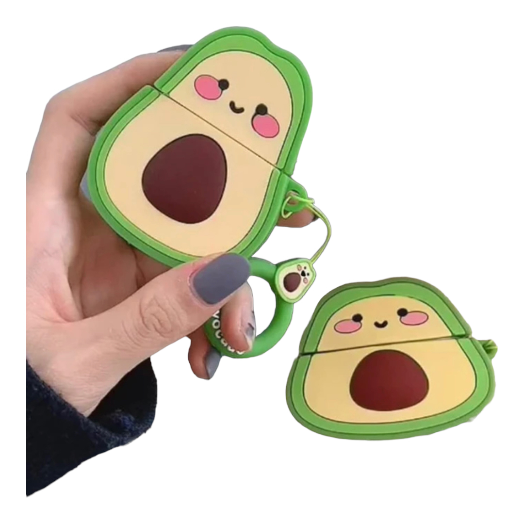 Funda Case Protector Compatible Con AirPods Pro Diseño Aguacate.