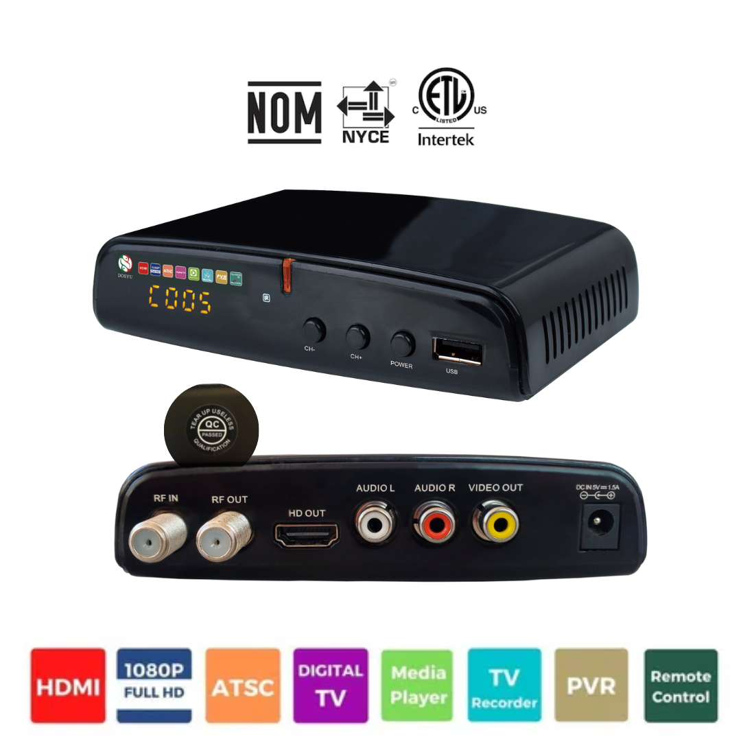 Convertidor 03 Decodificador Digital Señal Análoga HD 1080p 20 piezas DOSYU 